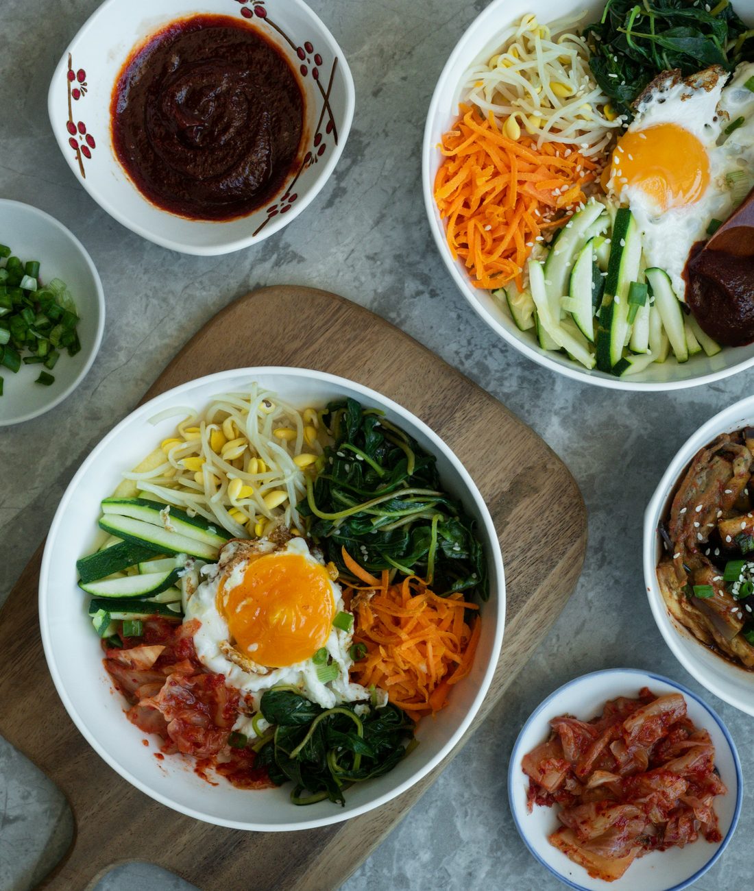 Bibimbap rice bowl